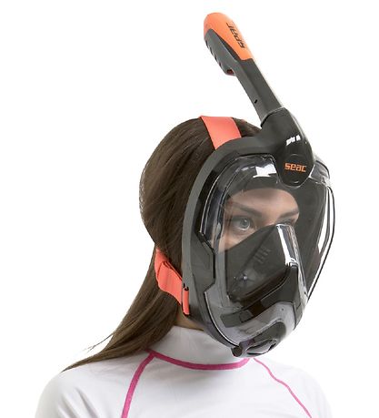 Seac Schnorchelmaske - Unica - Schwarz/Orange