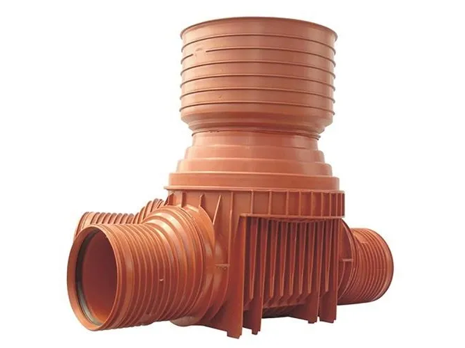 Uponor 160 x 425 mm TP4-brønd, glat, højre tilløb