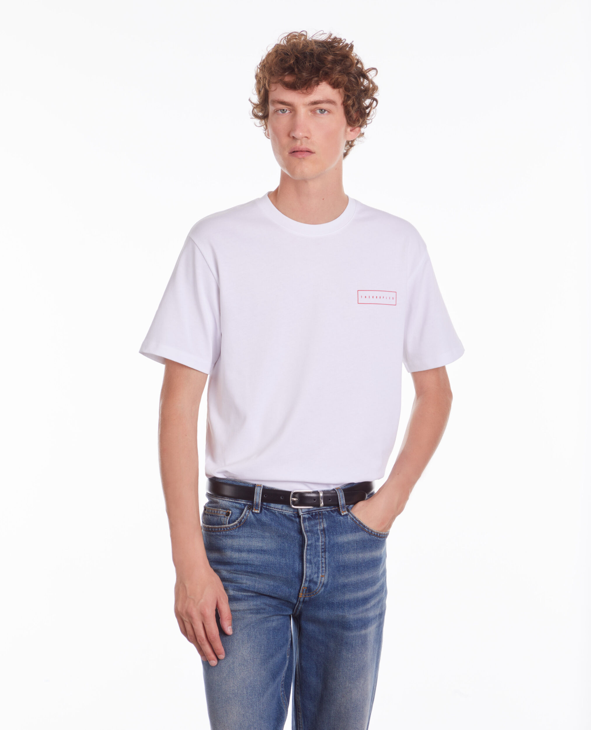 T-shirt blanc avec sérigraphie X Rated