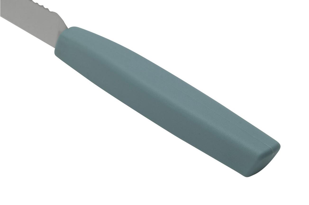 Victorinox Swiss Modern 6.9006.10W21 gekarteld groentemes 10 cm, aronablauw