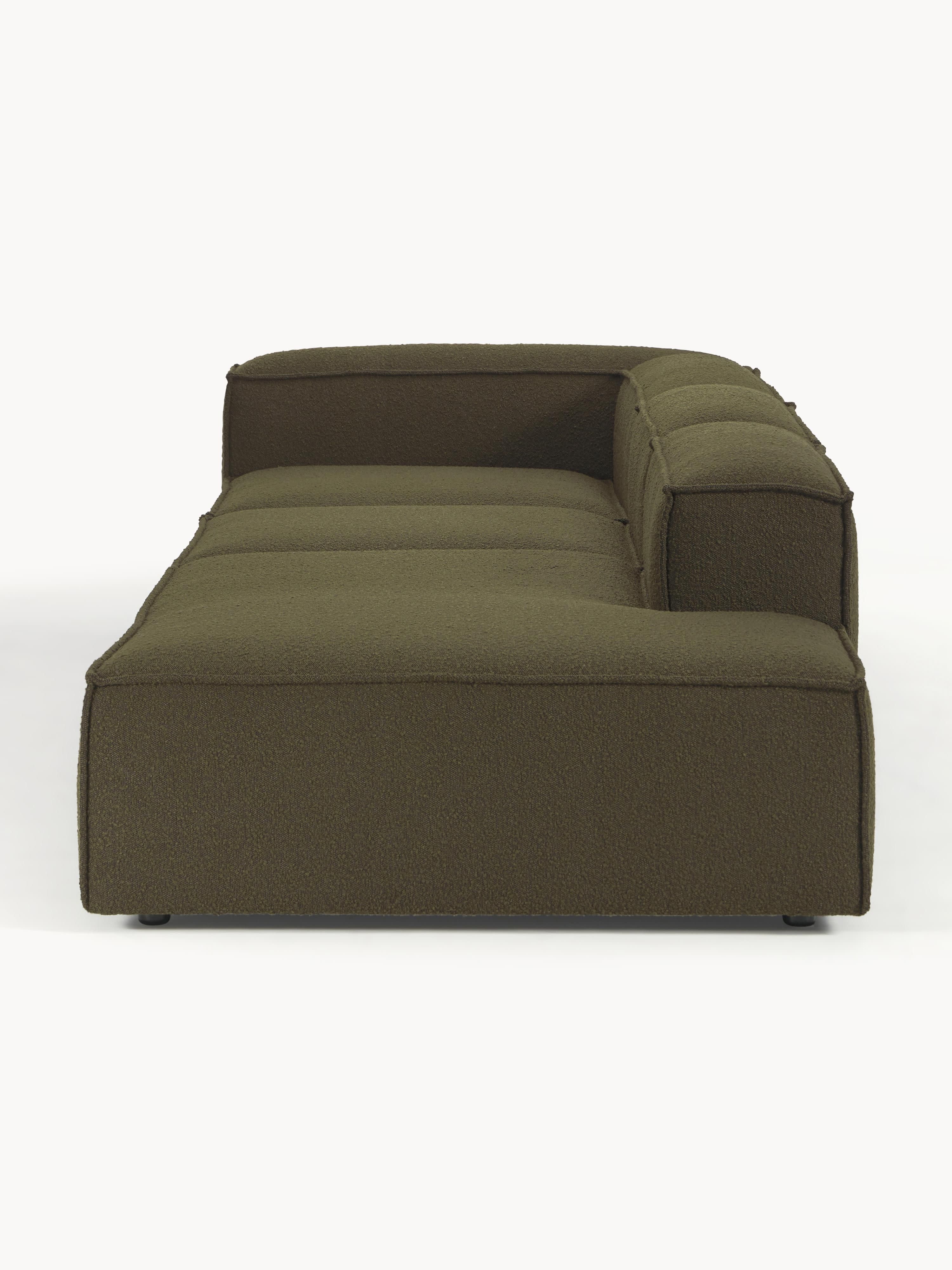 Modulaire XL chaise longue Lennon uit bouclé