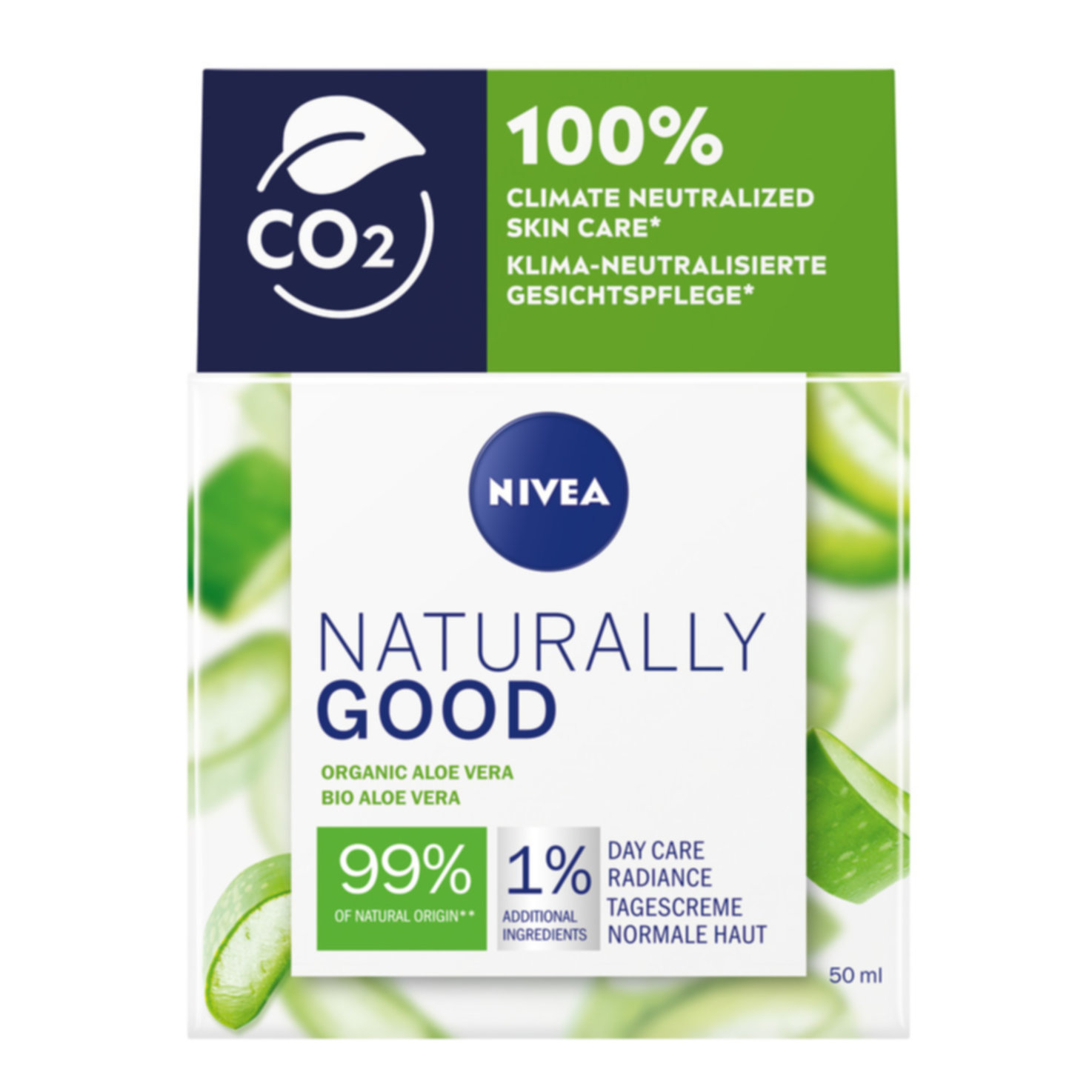 Nivea Naturally Good Tagescreme Bio Aloe Vera