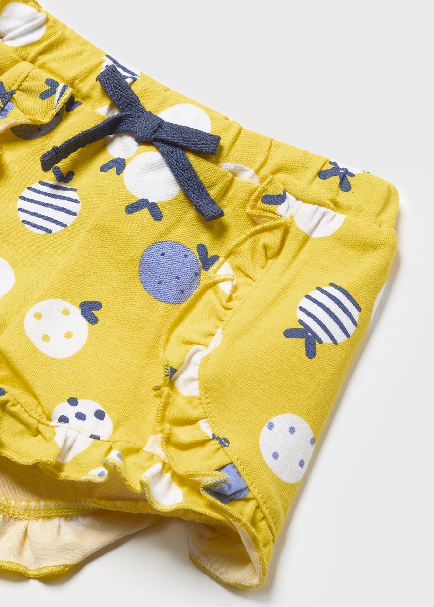 Conjunto de 2 shorts de algodão sustentável para recém-nascidos