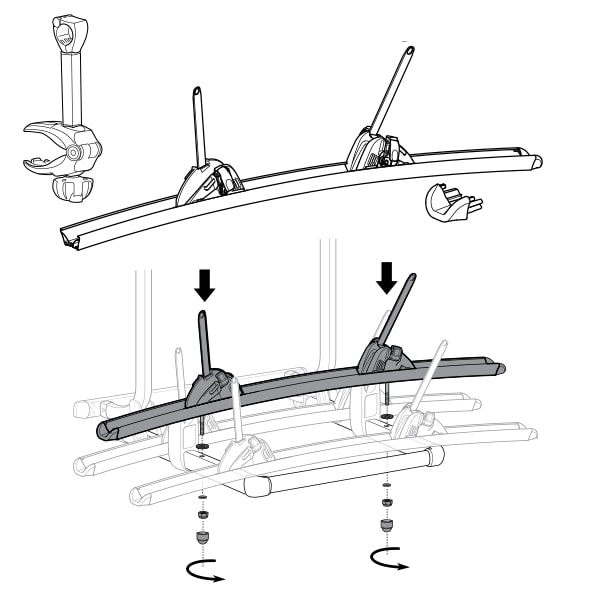 Kit 3ème vélo Thule Lift V16
