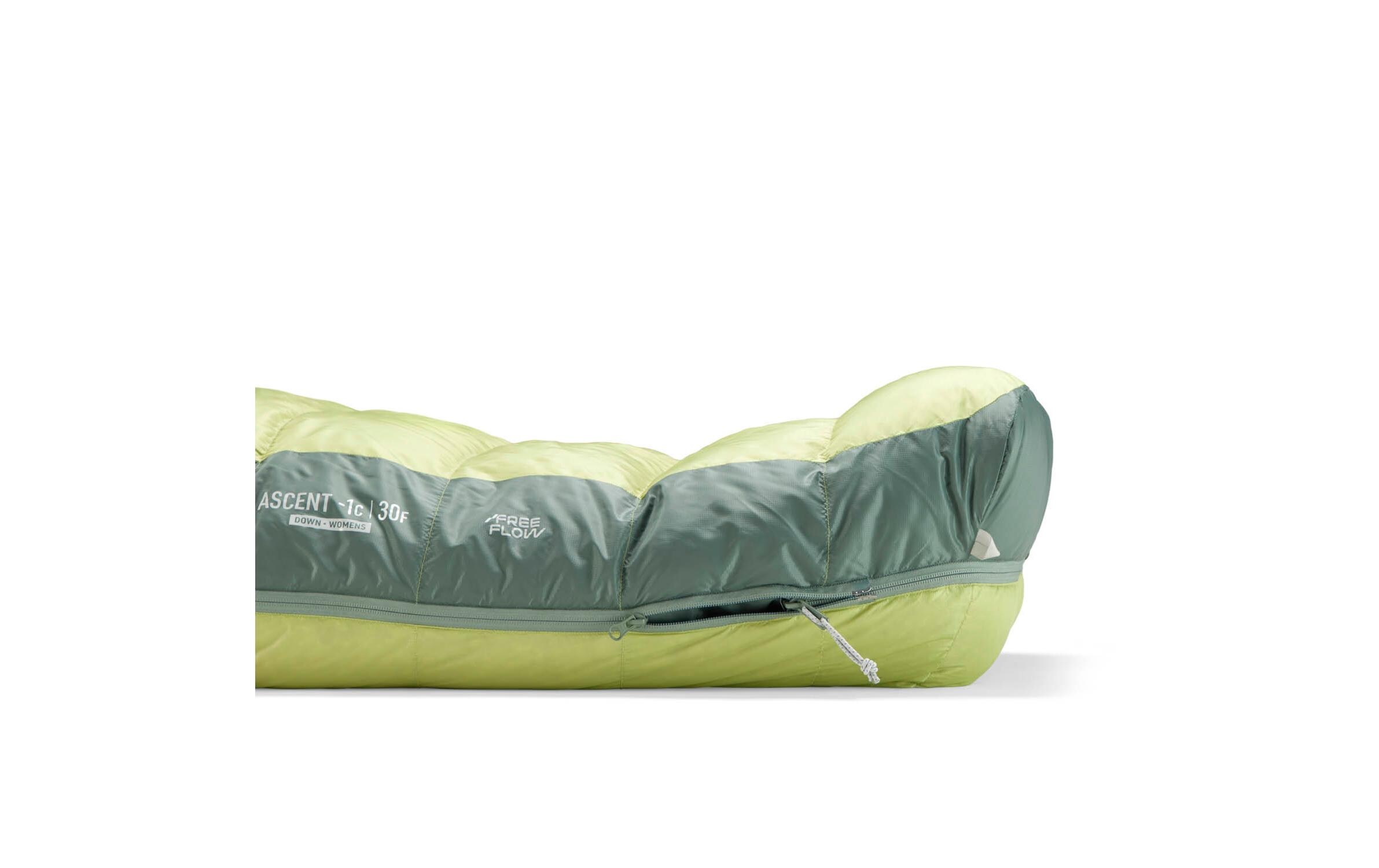 Ascent Women's -1C/30F R Polyester, Grün/Limettengrün<br>Mumienschlafsack