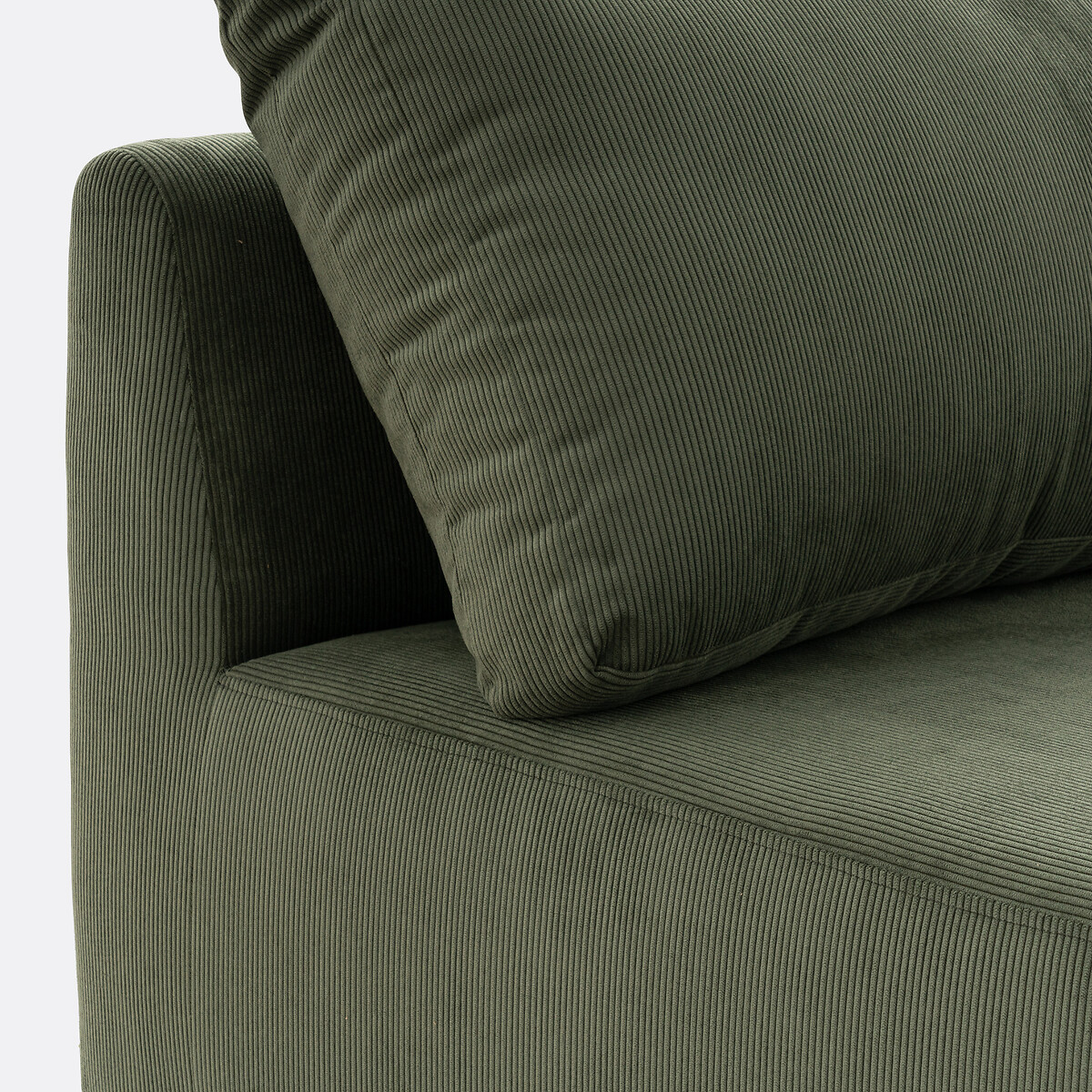LA REDOUTE INTERIEURS<br>Sofá modular canelado de veludo, Monica