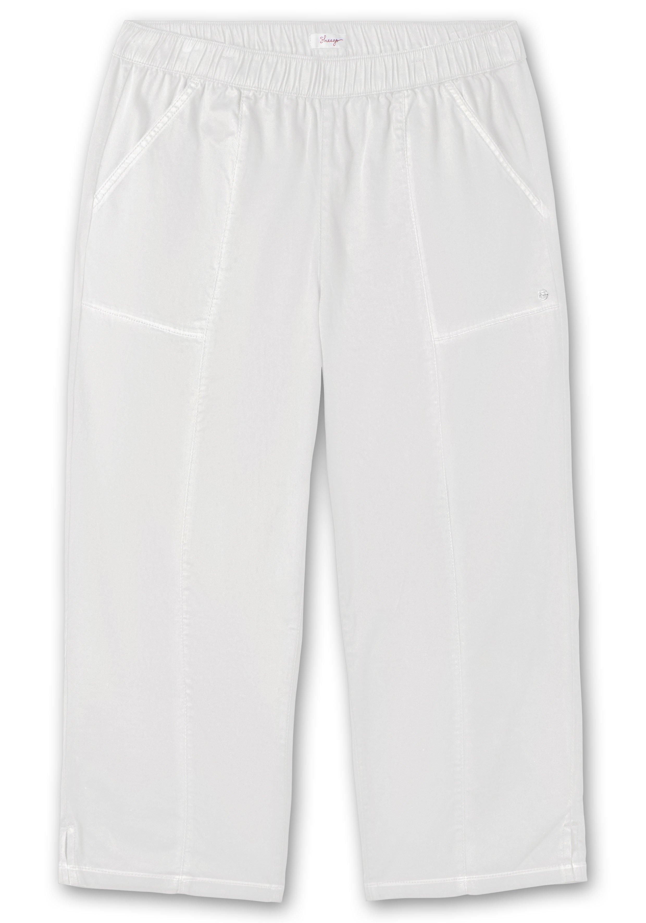 Weite 7/8-Hose mit Gummizugbund