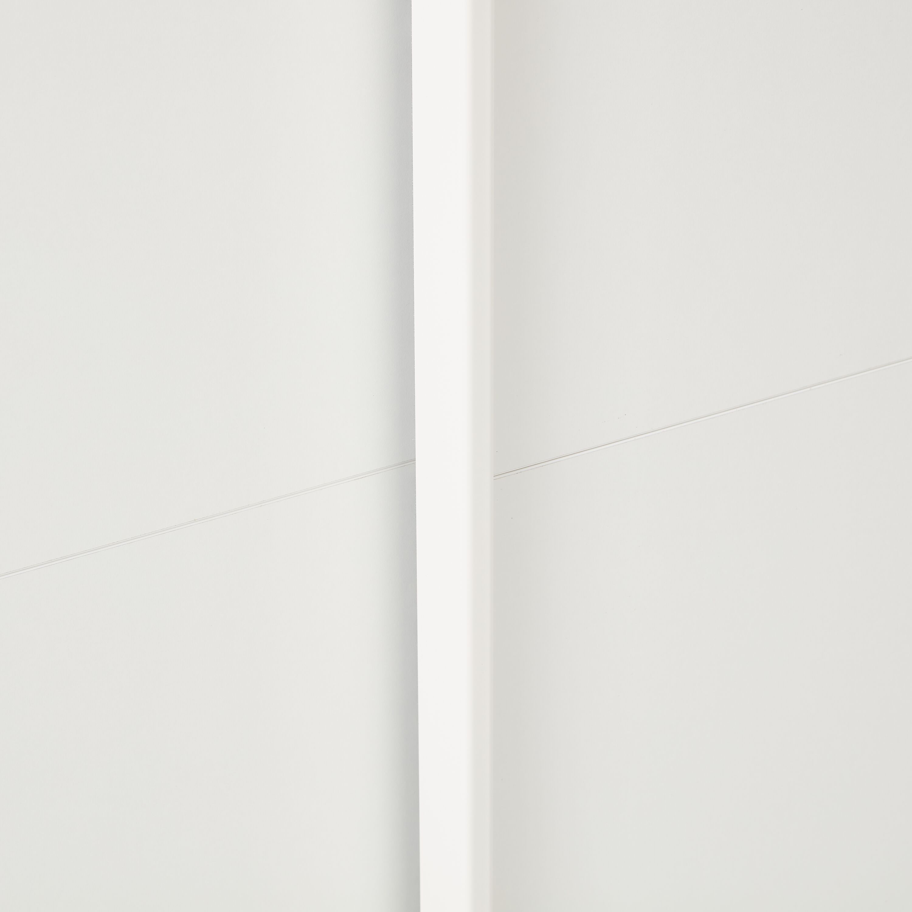 MODUL Schwebetürenschrank - Weiss / B: 152.0 cm x T: 65.0 cm x H: 220.0 cm