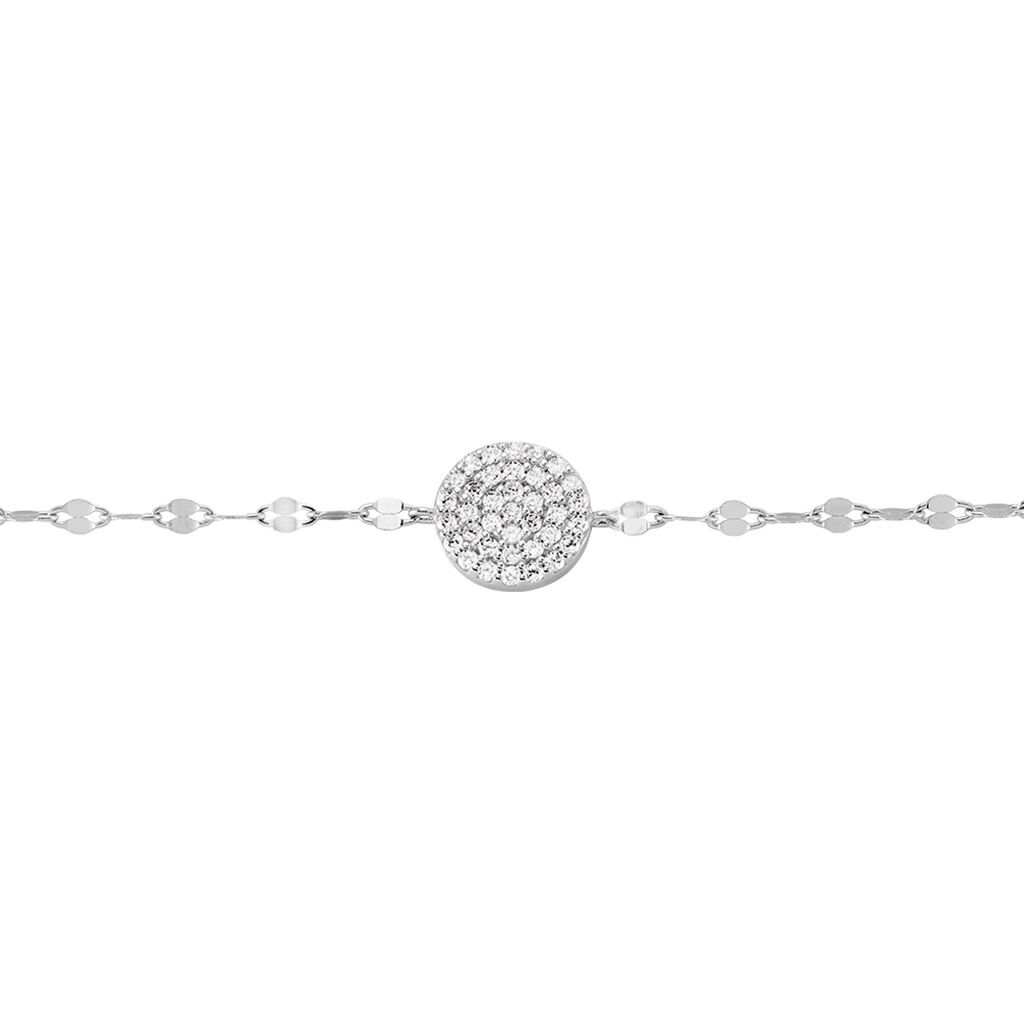 Bracelet Argent Blanc Turin Oxydes De Zirconium