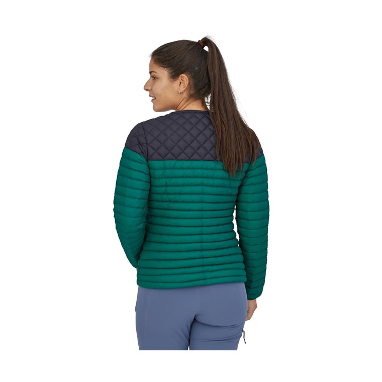 Patagonia Alplight Down Pullover Women Borealis Green