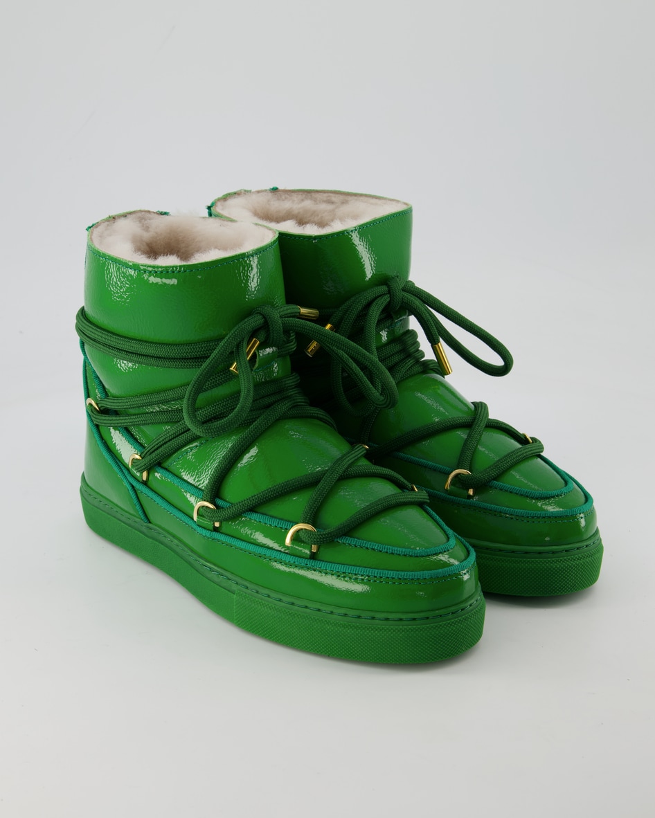 Inuikii Full Leather Naplack Winterschuhe in Grün