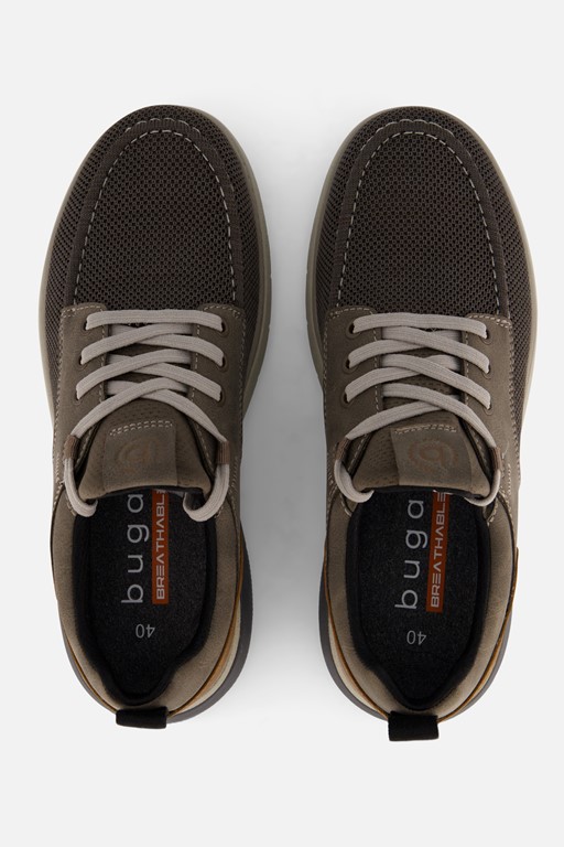 Bugatti Exko Sneakers taupe Textiel