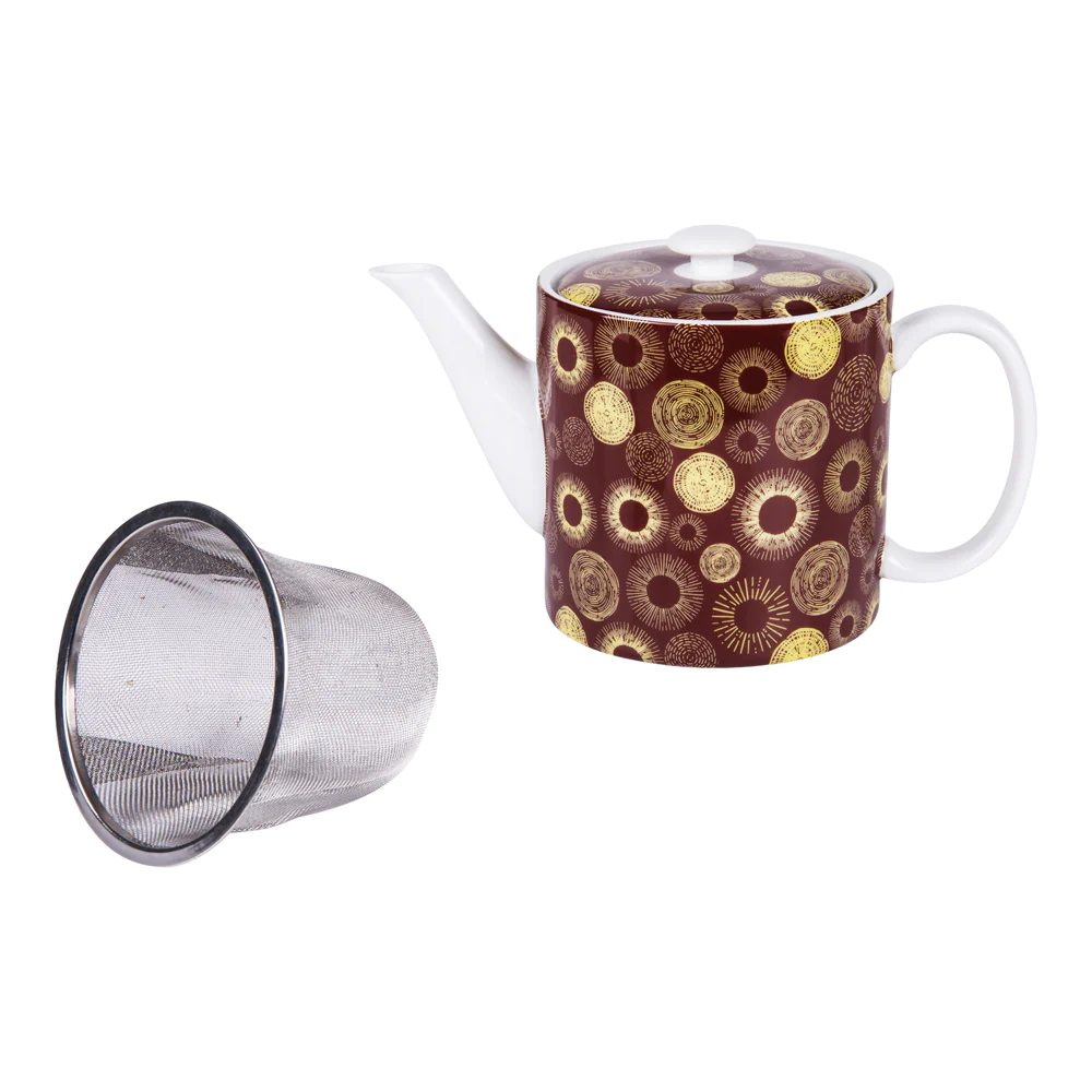 Théière et son filtre en inox 0.7 l Table passion