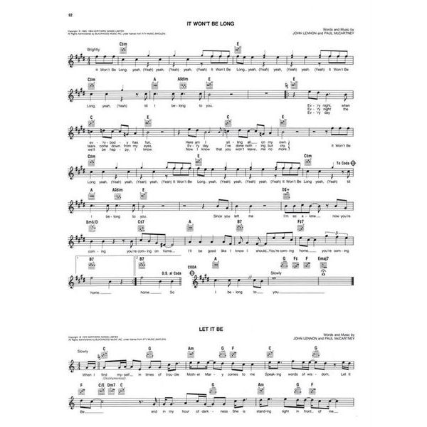 Hal Leonard The Beatles Fake Book