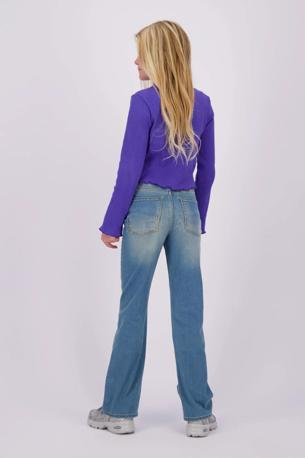 Vingino straight leg jeans Claire tinted mid blue