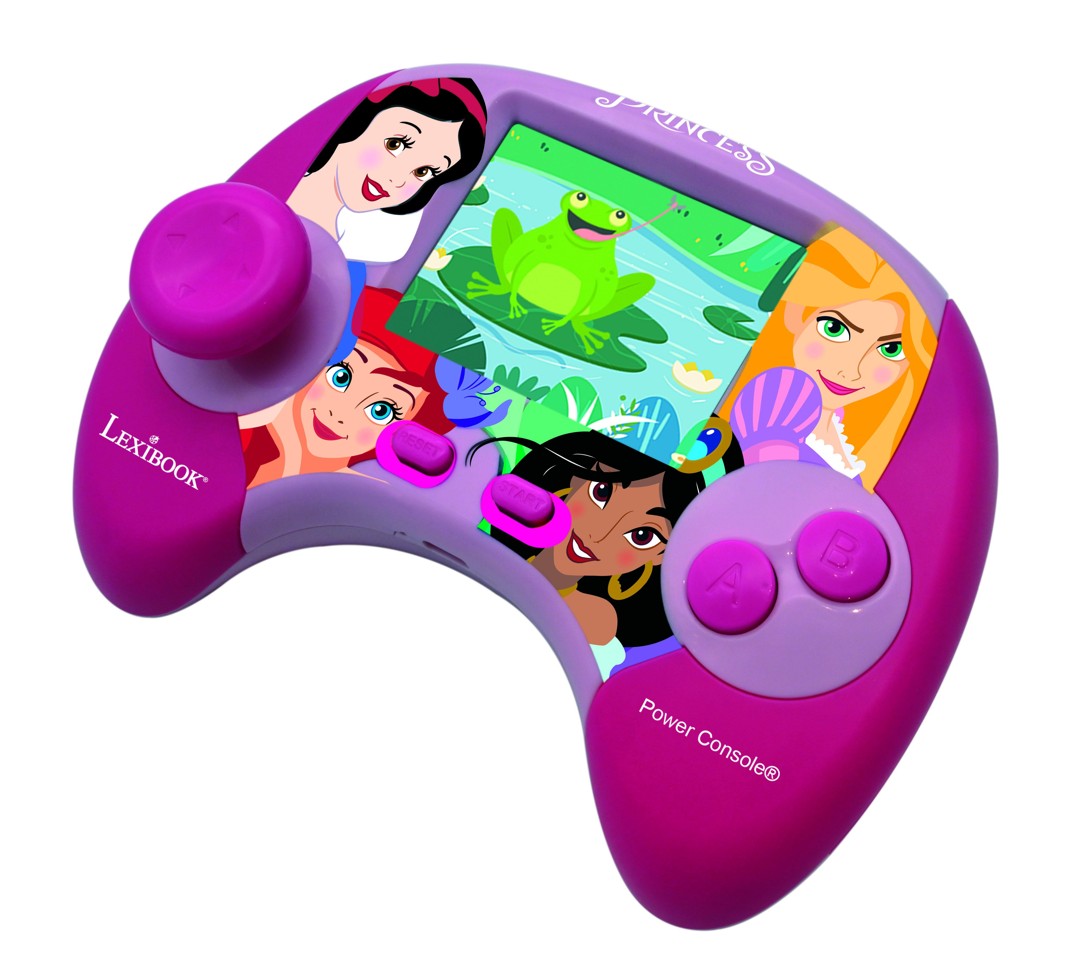 Lexibook - Disney Princess Educational håndholdt tosproget konsol med LCD-skærm