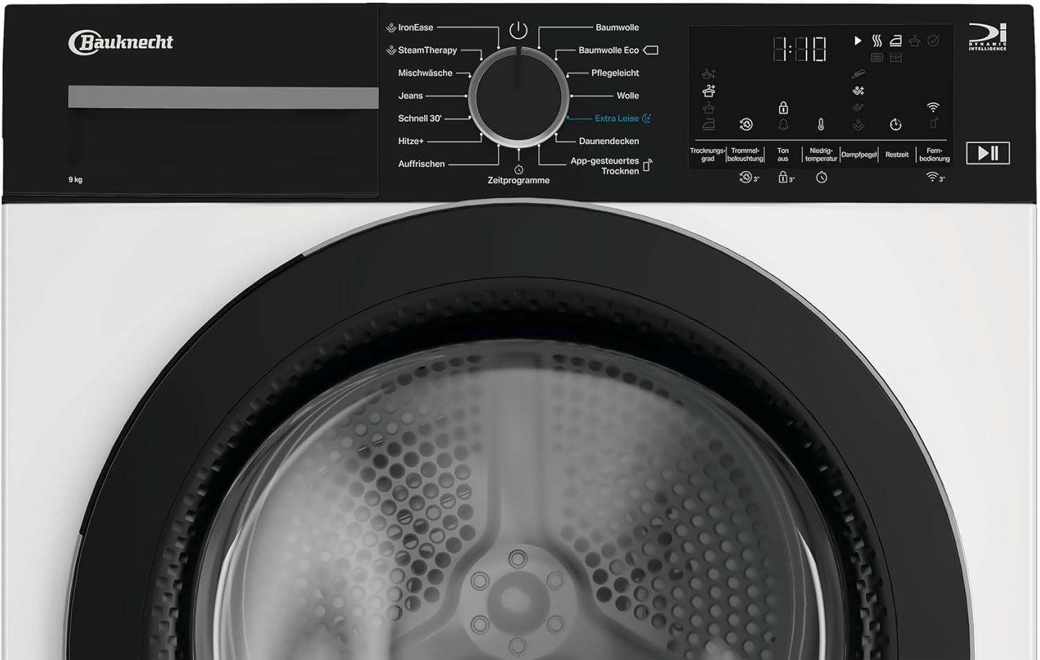 Bauknecht BD 9C WBS Wärmepumpentrockner / 9 kg/Precision Dry - Intelligentes Trocknen/Inverter Motor/Silent Spin – leises Trocknen/HomeWhiz App - schnelle und intuitive Bedienung