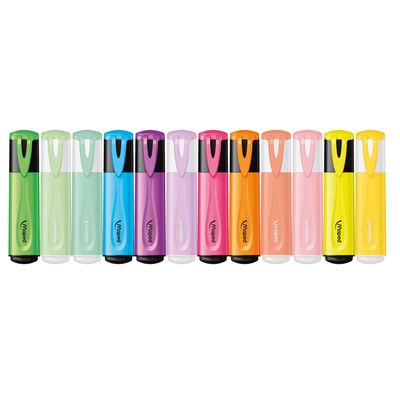 Maped Fluo'peps Classic - Pack de 12 surligneurs - couleurs assorties fluo et pastel