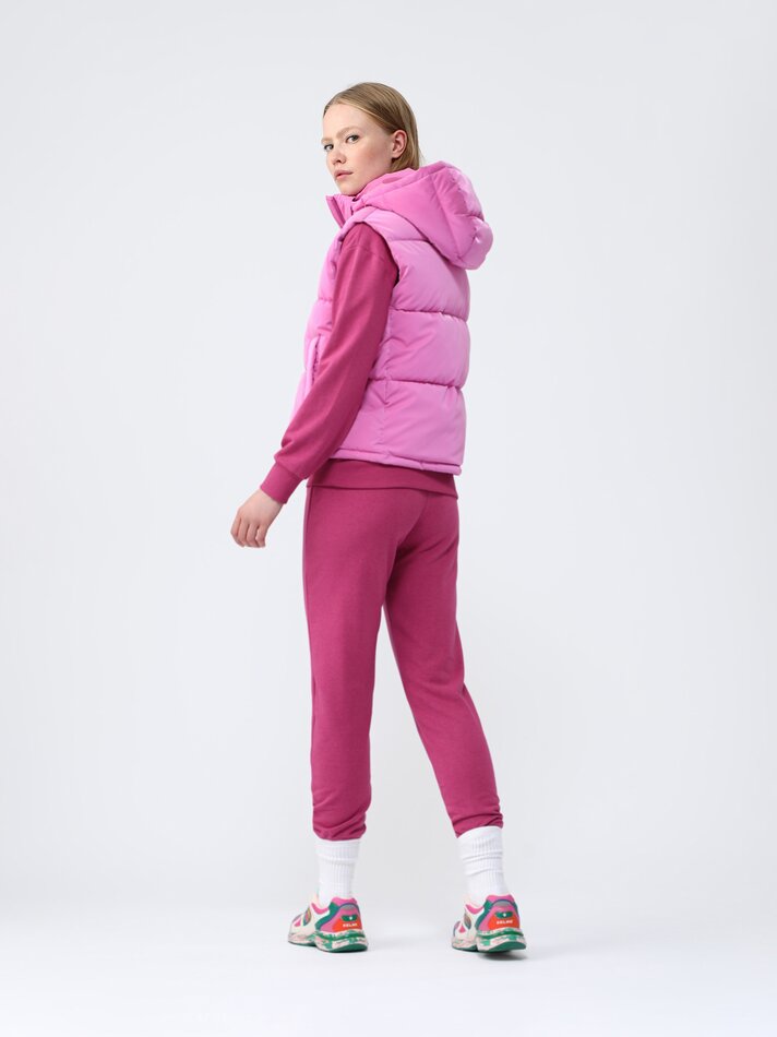Colete curto acolchoado - Rosa