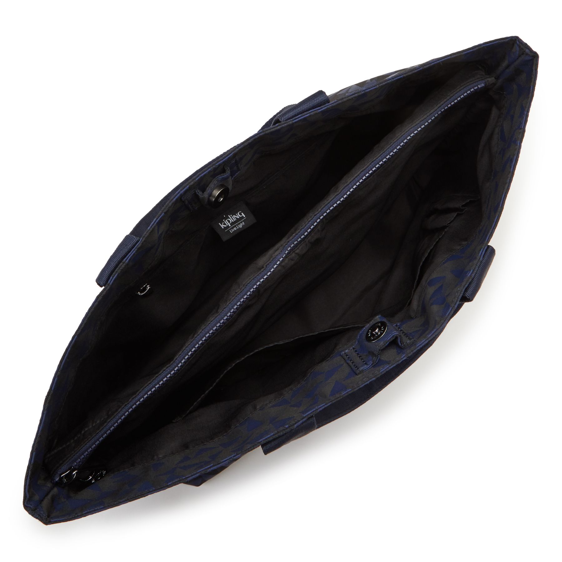 COLISSA Grand fourre-tout avec compartiment pour ordinateur portable - Endless Navy Jacquard