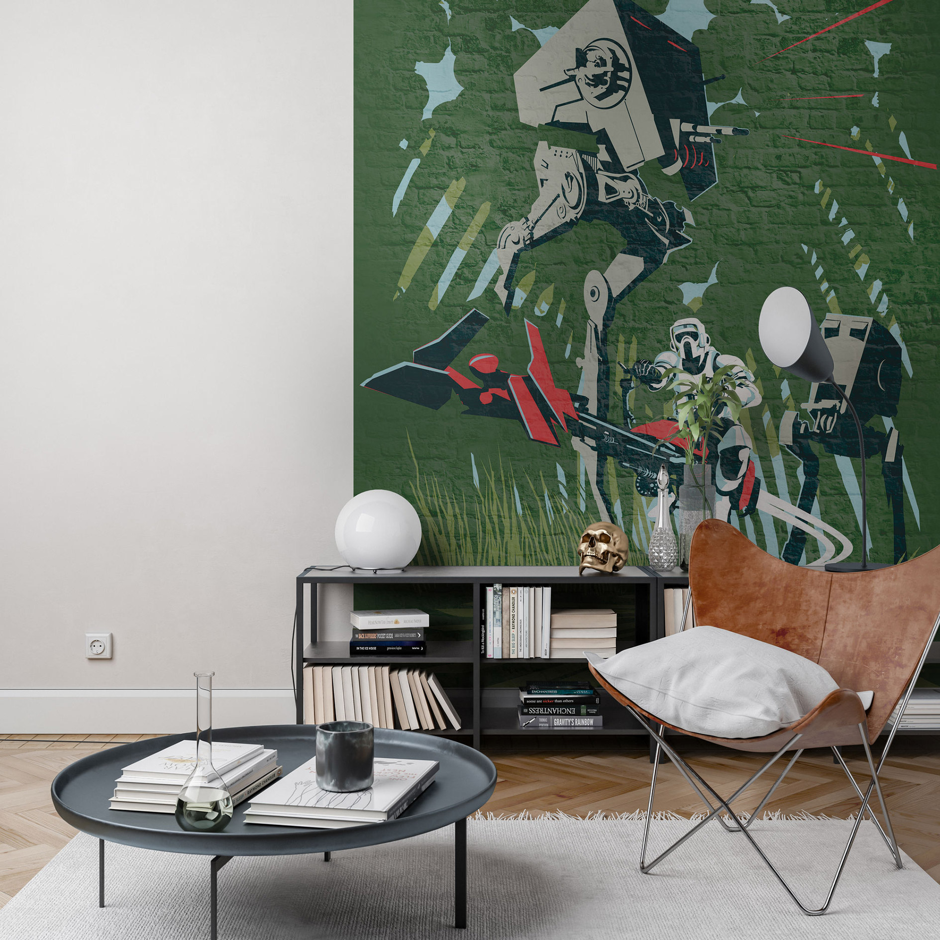 Vlies-Fototapete STAR WARS CONCRETE ENDOR - 200x280 cm