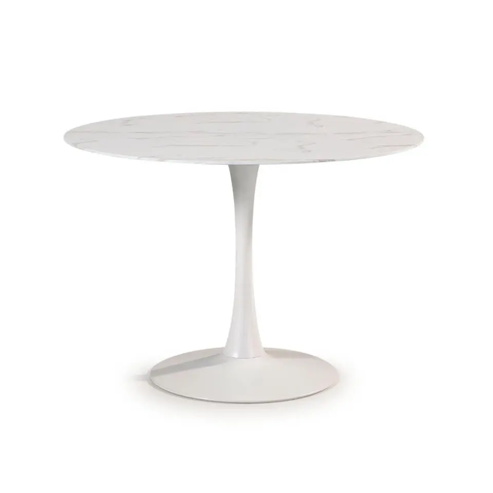 CALICOSY - Ronde eettafel ADA - Wit - 75x110x110 cm