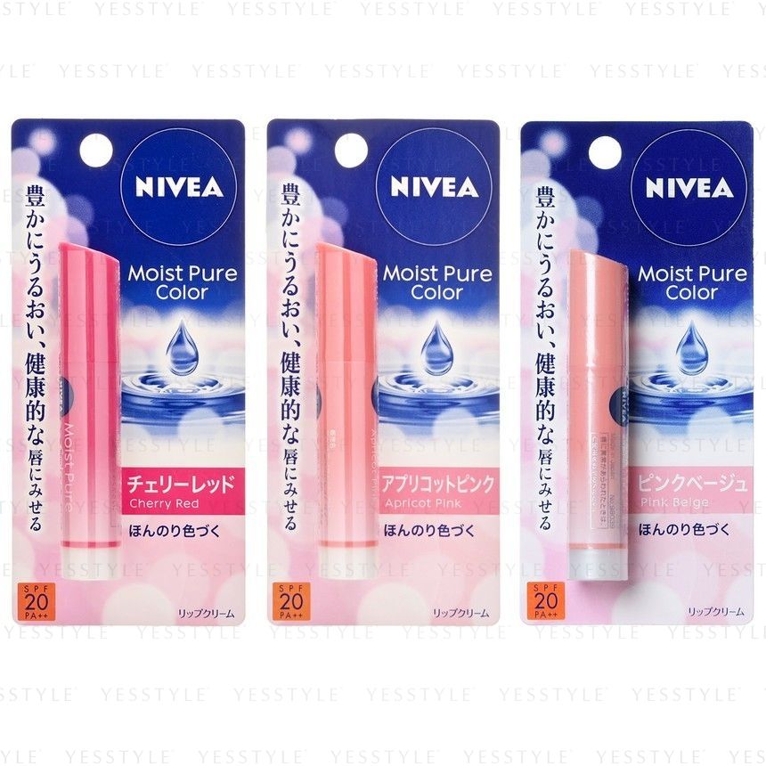 Nivea Japan - Moist Pure Color Lippenbalsem SPF 20 PA++
