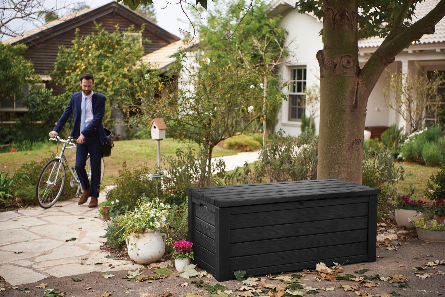 Keter Eastwood Opbergbox - 570L - 72,4x155x64,4cm - Antraciet