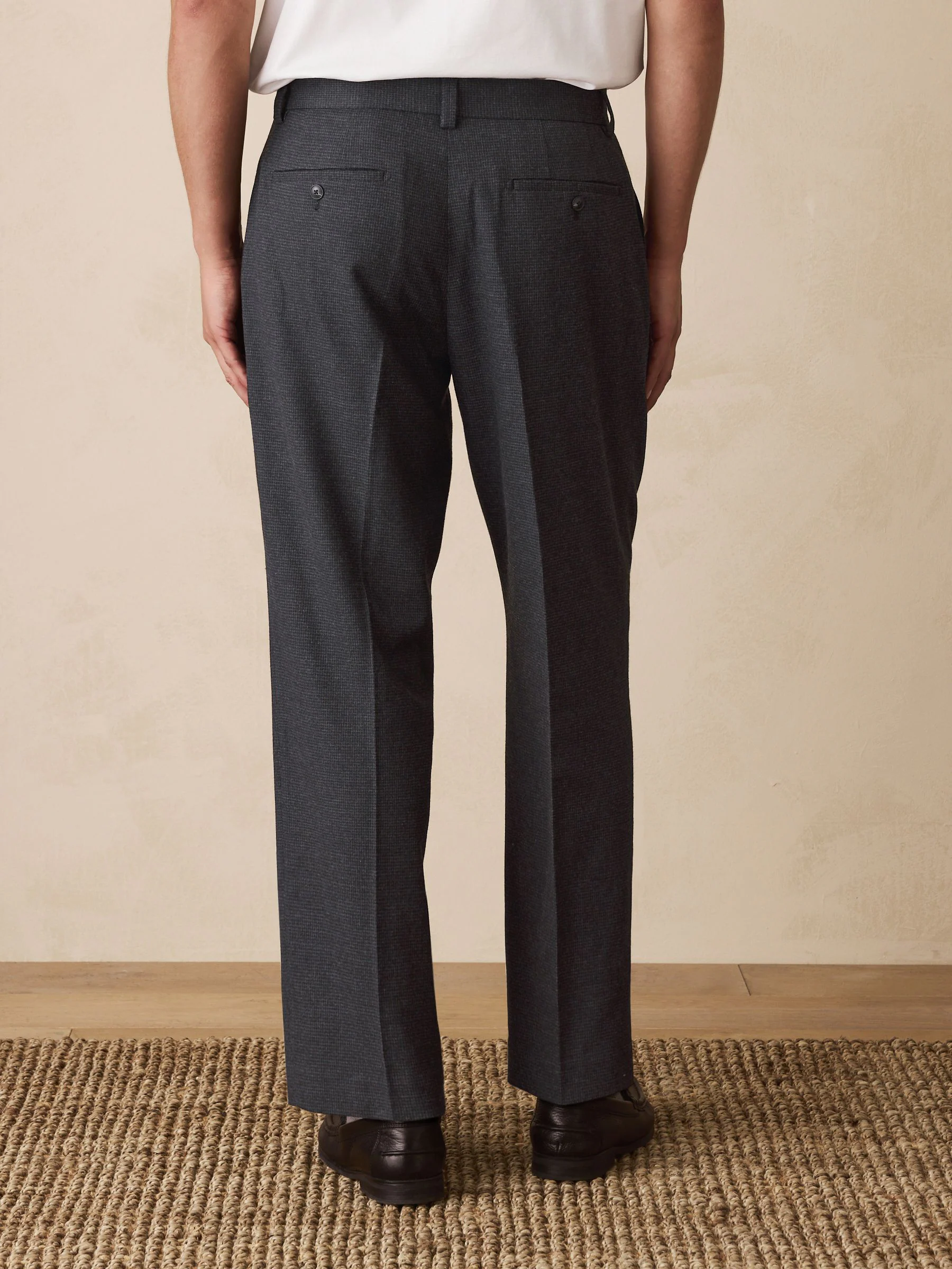 Grijze textuur - Straight fit - Smart Textured Trousers