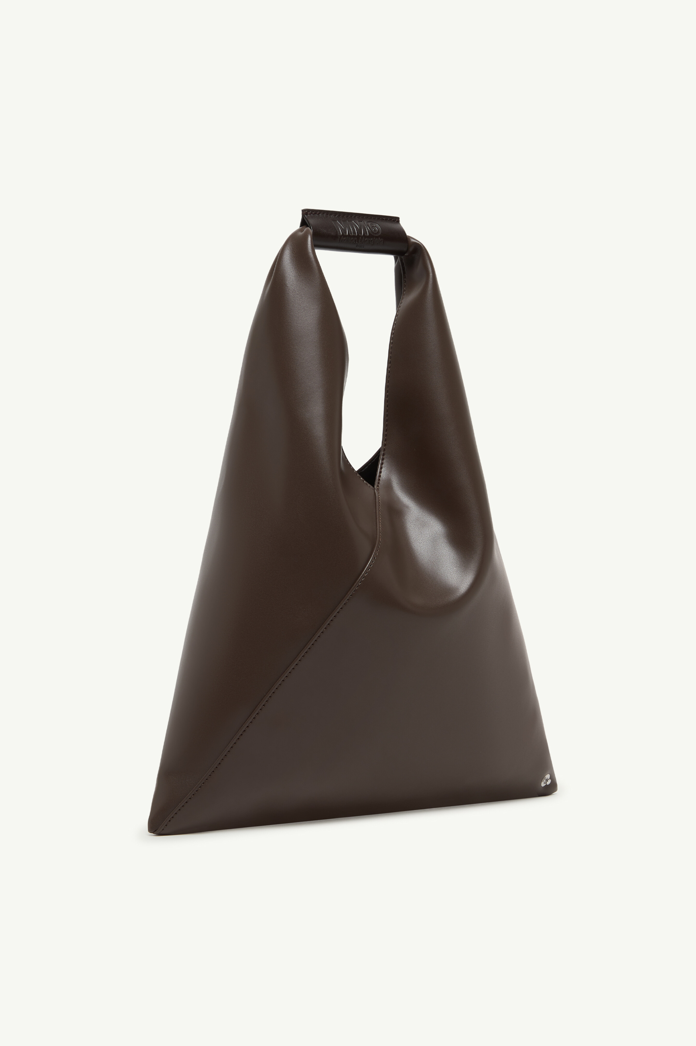 Japanese bag small, Sac simili cuir Brun