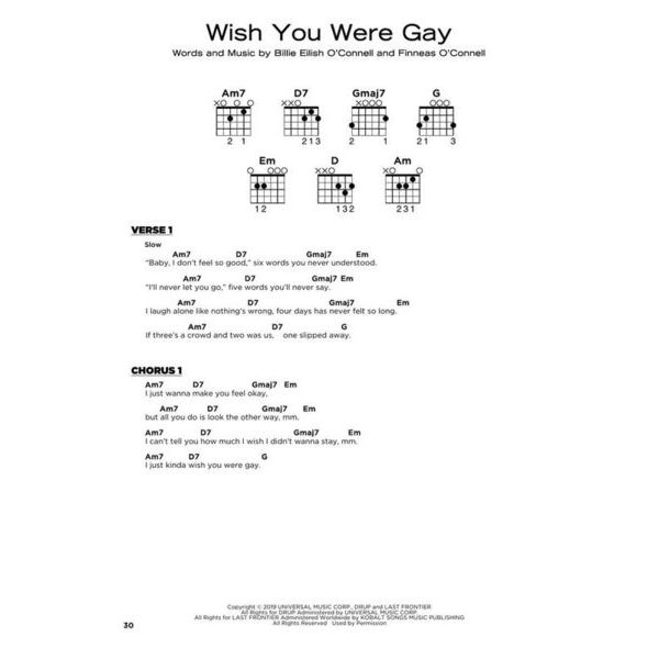 Hal Leonard Really Easy Billie Eilish Guit