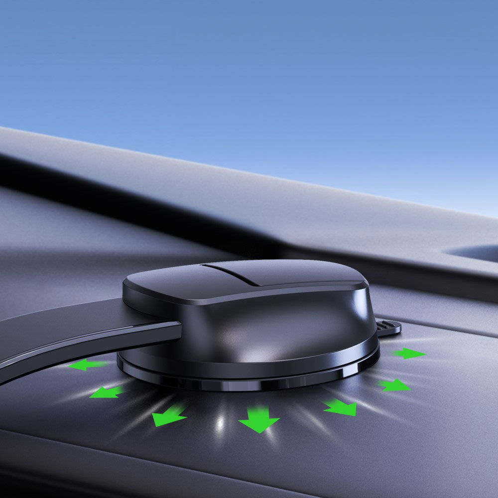 (15W) Dashboard MagSafe Auto KFZ Ladegerät Saugnapf Halterung - Schwarz
