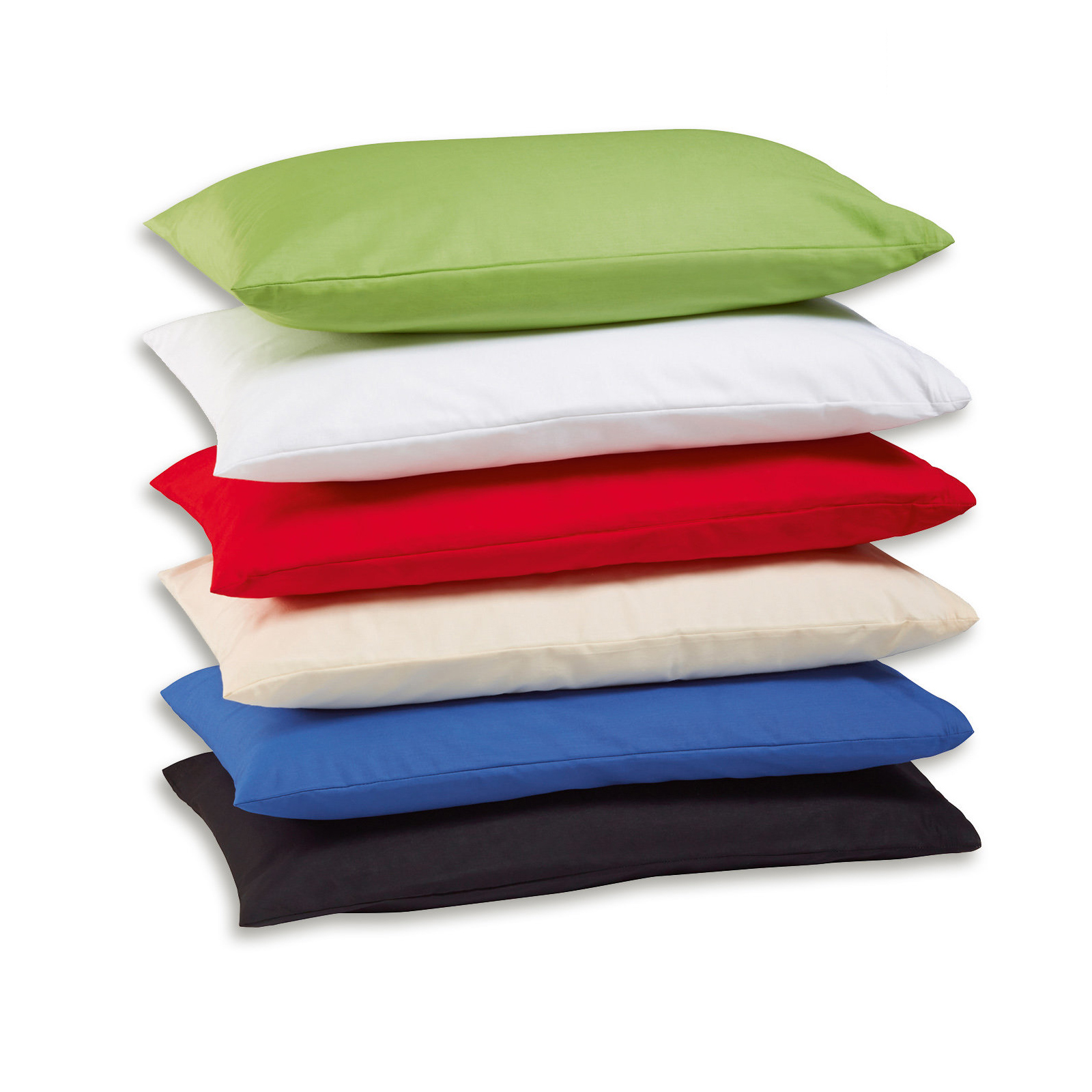 2er-Pack Kissenbezug - weiß - 80x80 cm