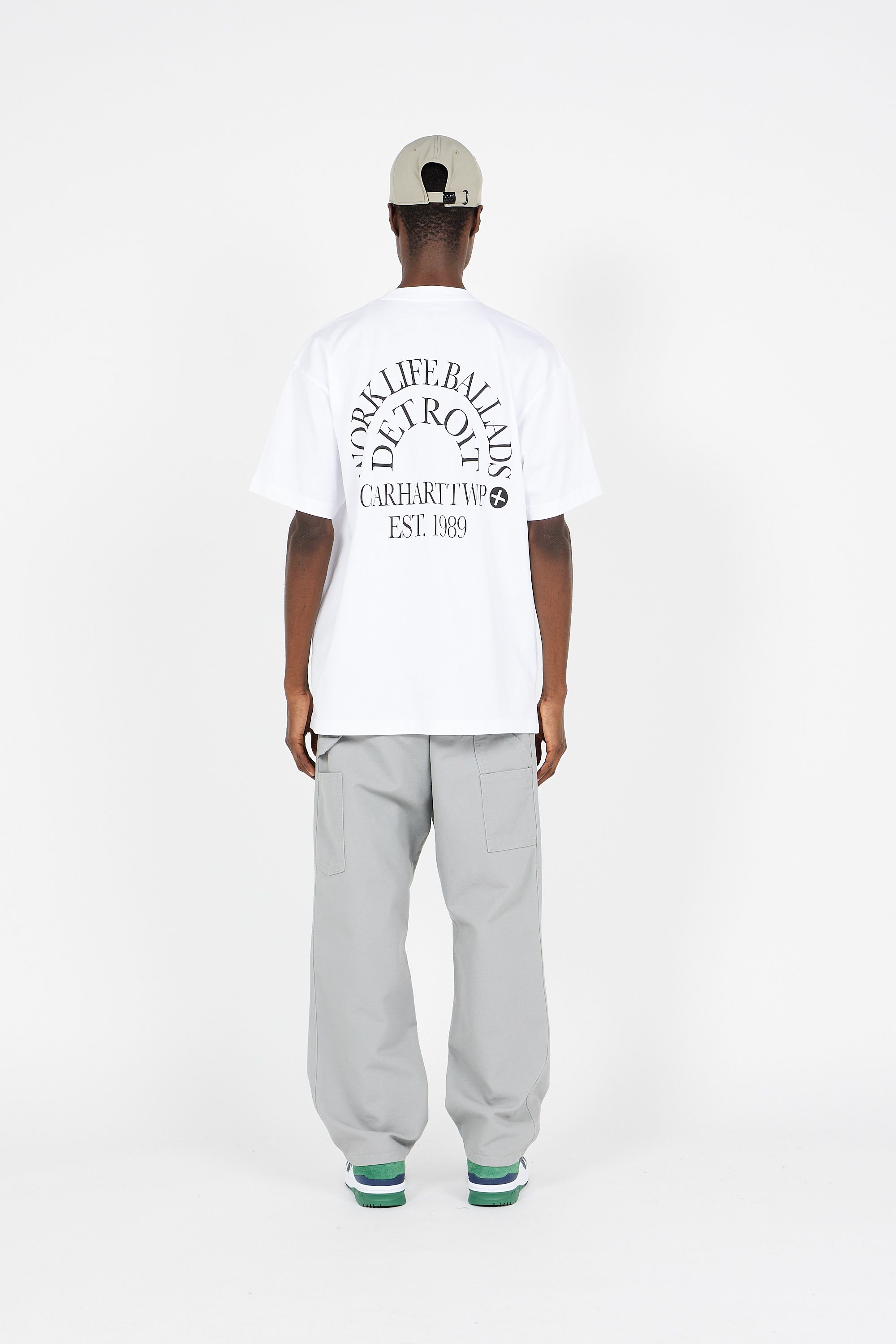 CARHARTT WIP Pantalon Single Knee Gris