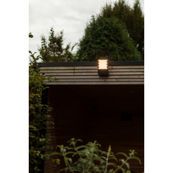 LUTEC wandlamp Atlantis donkergrijs 13,7W