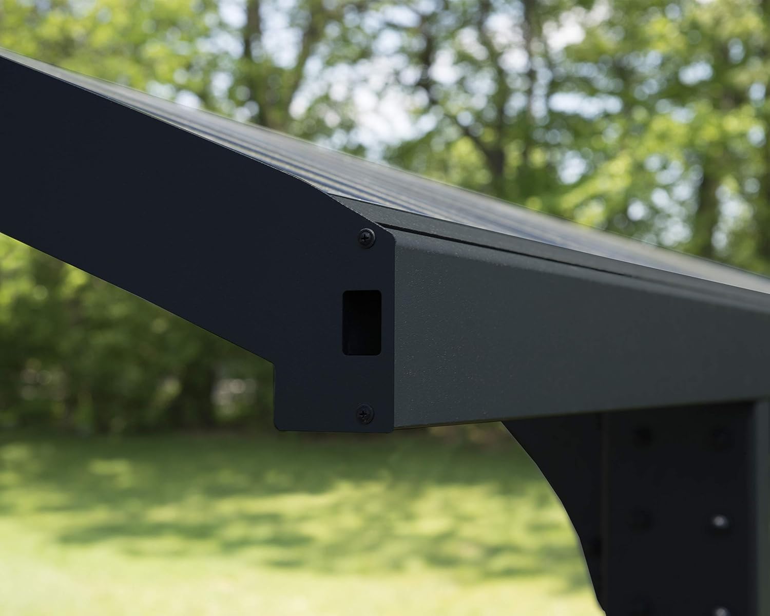 Canopia by Palram Carport Bausatz Arizona Breeze 5000 495 x 289 cm Einzelcarport Polycarbonat in Grau für PKW aus rostfreiem Aluminium