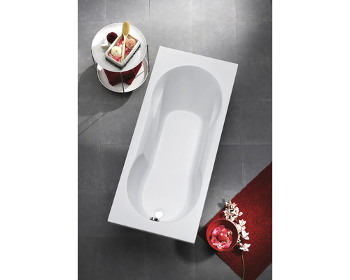 OTTOFOND Fortuna bad 70 x 160 cm wit glanzend glad 851801
