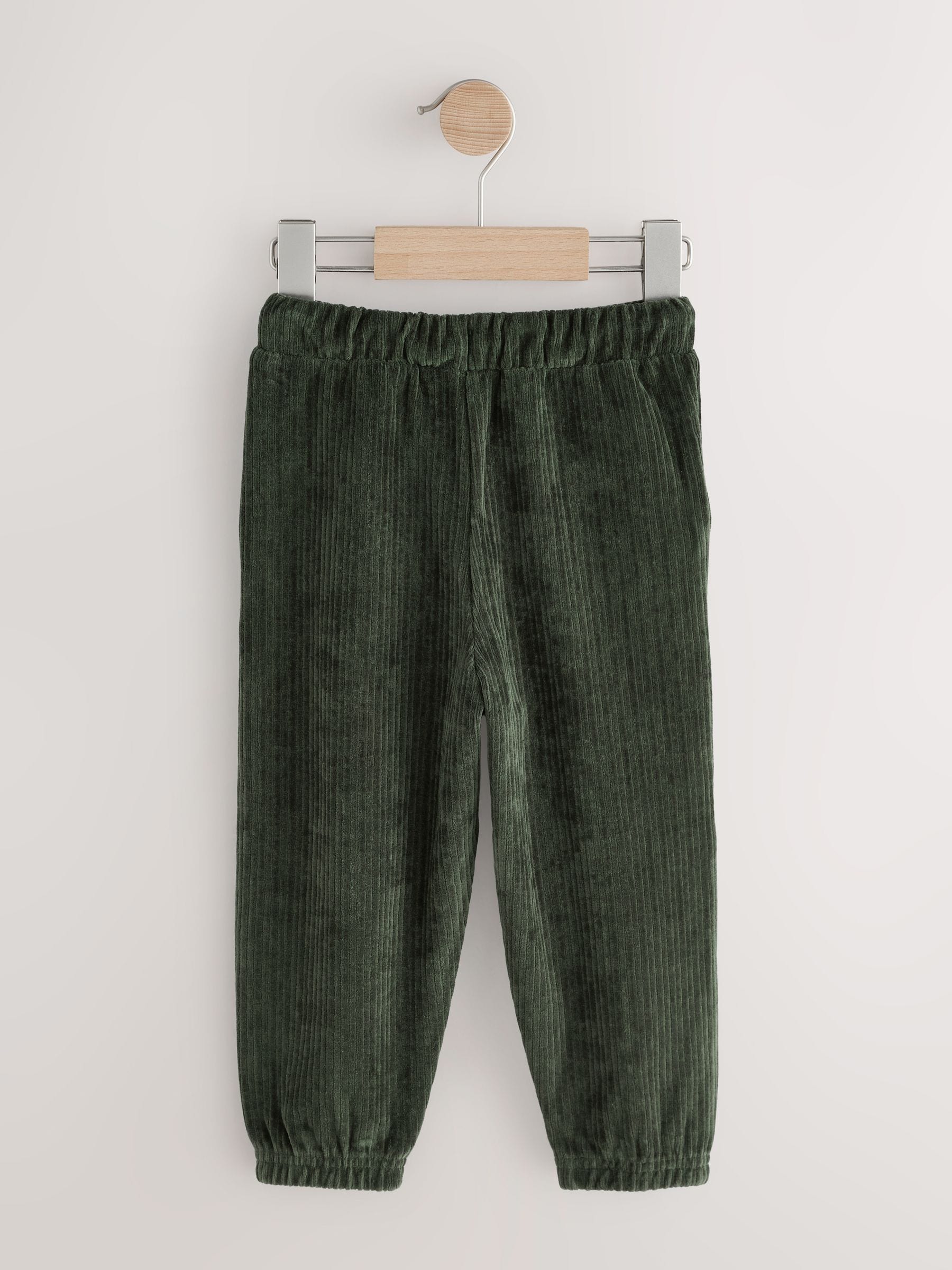 Flessengroen - Jersey corduroy joggingbroek (3mnd -7jr)