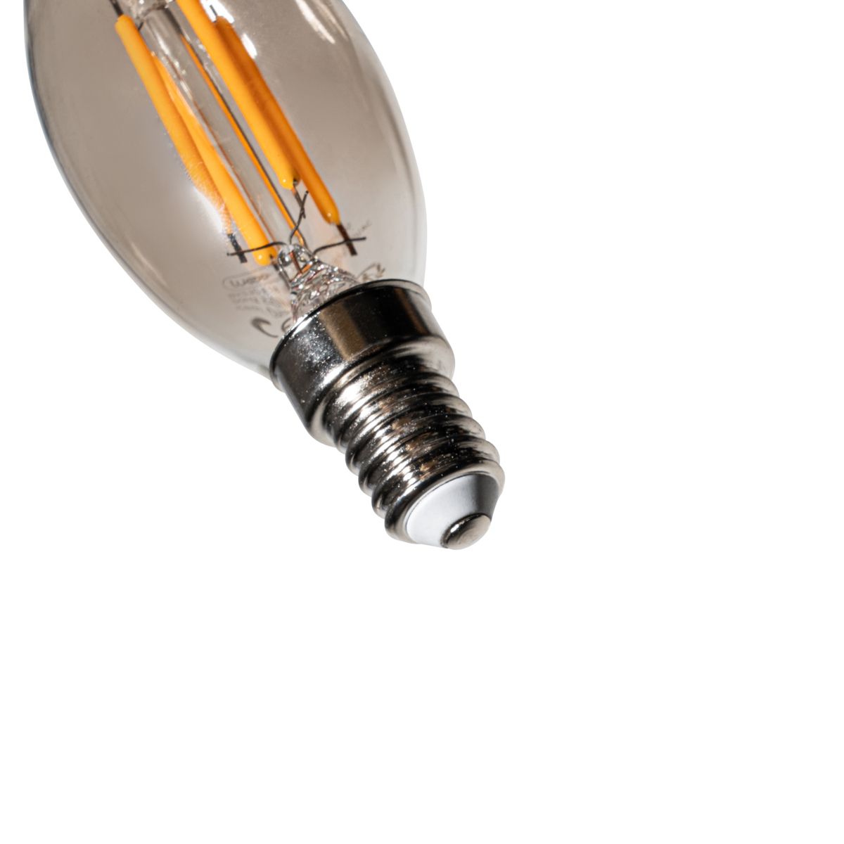 E14 dimbare LED lamp BXS35 smoke 4W 300 lm 2200K