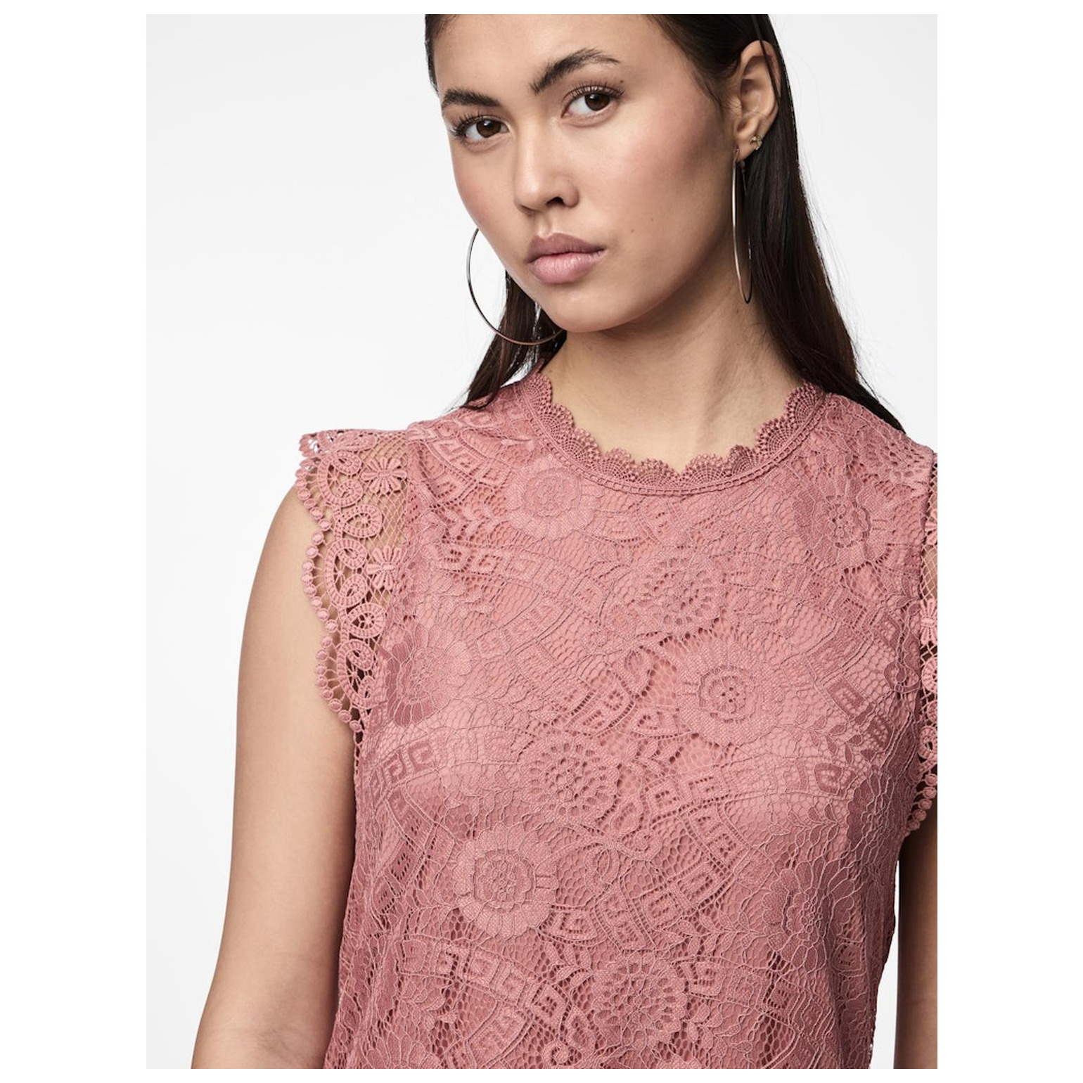 Pieces PCOLLINE SL LACE DRESS NOOS