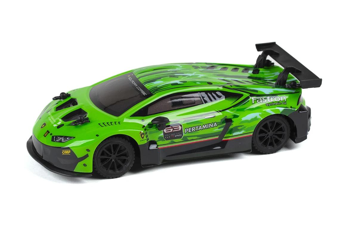 Auto Lamborghini Huracan GT3 Grün, 1:24Ferngesteuerter Sportwagen für Kinder ab 6 Jahren