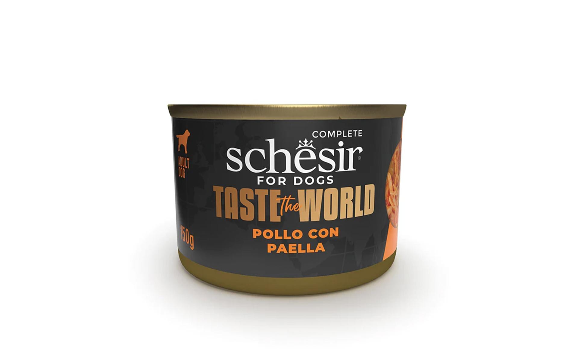 Nassfutter Taste the World Huhn und Paella, 150 gAlleinfuttermittel für ausgewachsene Hunde