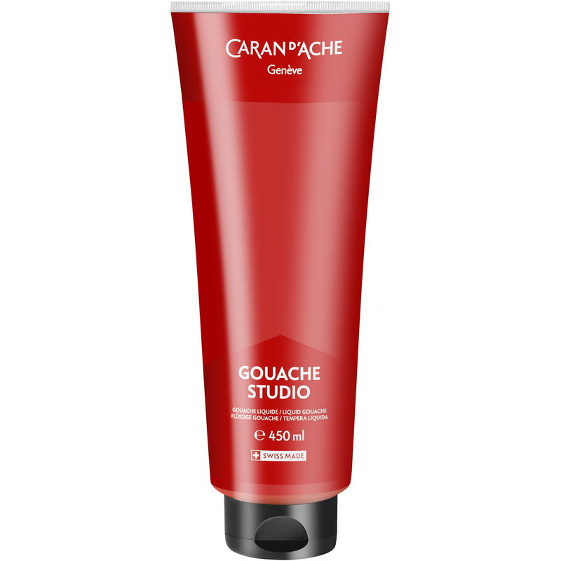 Caran d'Ache Deckfarbe Gouache Studio, 450 ml, scharlachrot, 1 Stück