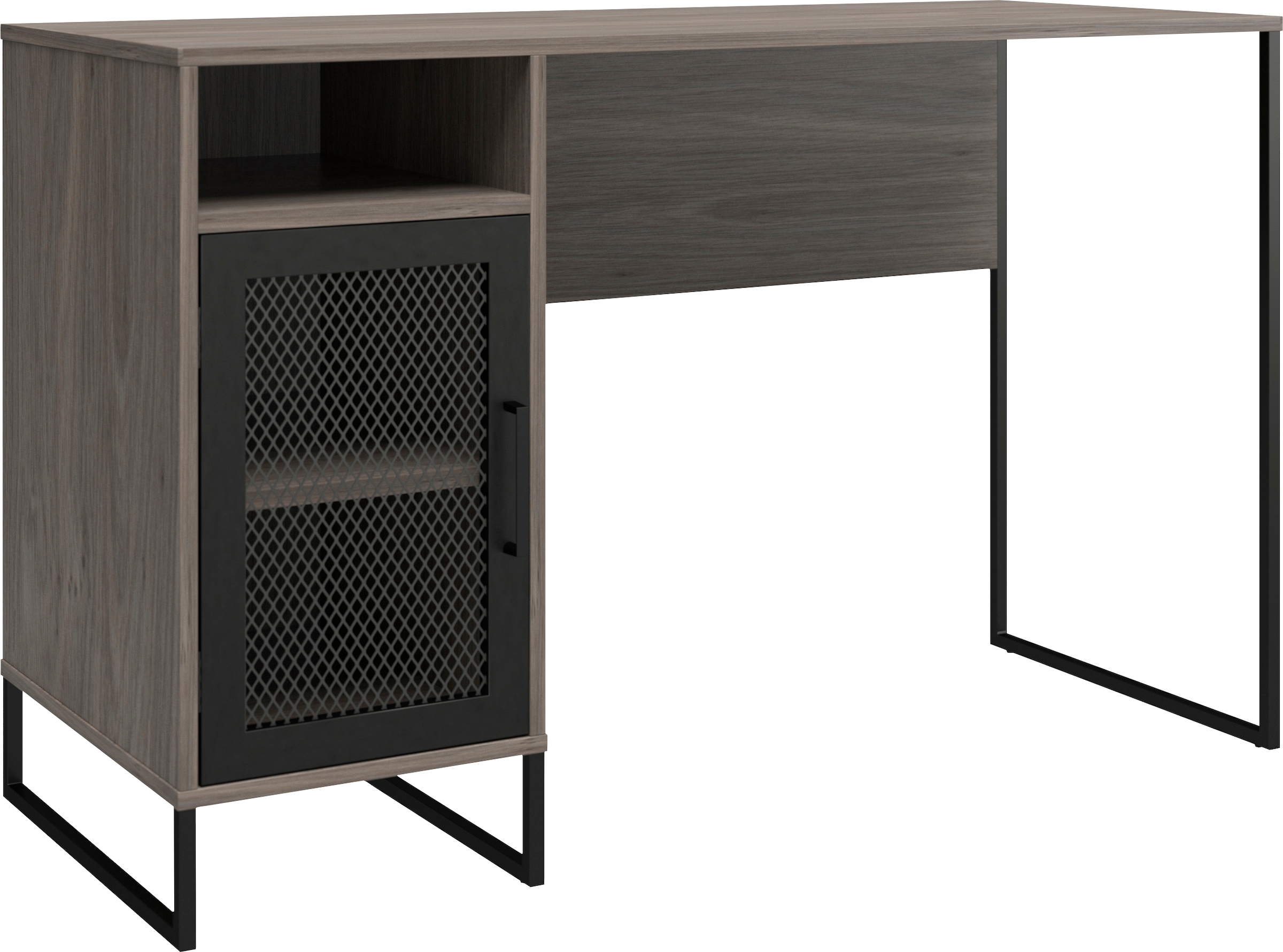 Dorel Home Schreibtisch »Purdue« 1 Stk. tlg. Tür mit Magnetverschluss, Gestell aus Metall, Höhe 76,5 cm