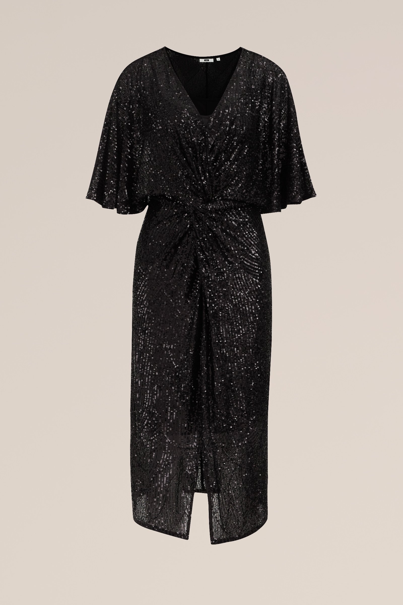 jurk met pailletten WE Fashion Zwart