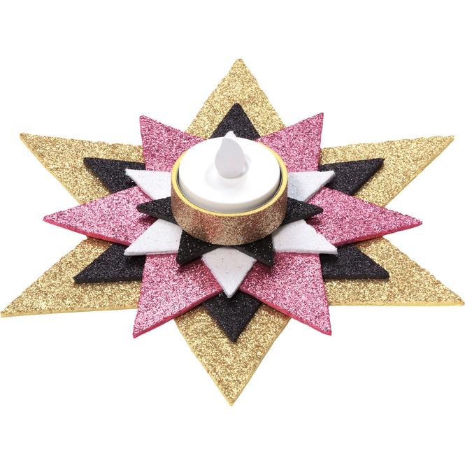 Folia - Moosgummi Glitter Basic, 10 Blatt