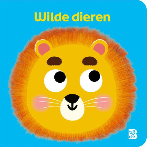 Uitgeverij ballon kartonboekje wilde dieren - met wiebelogen