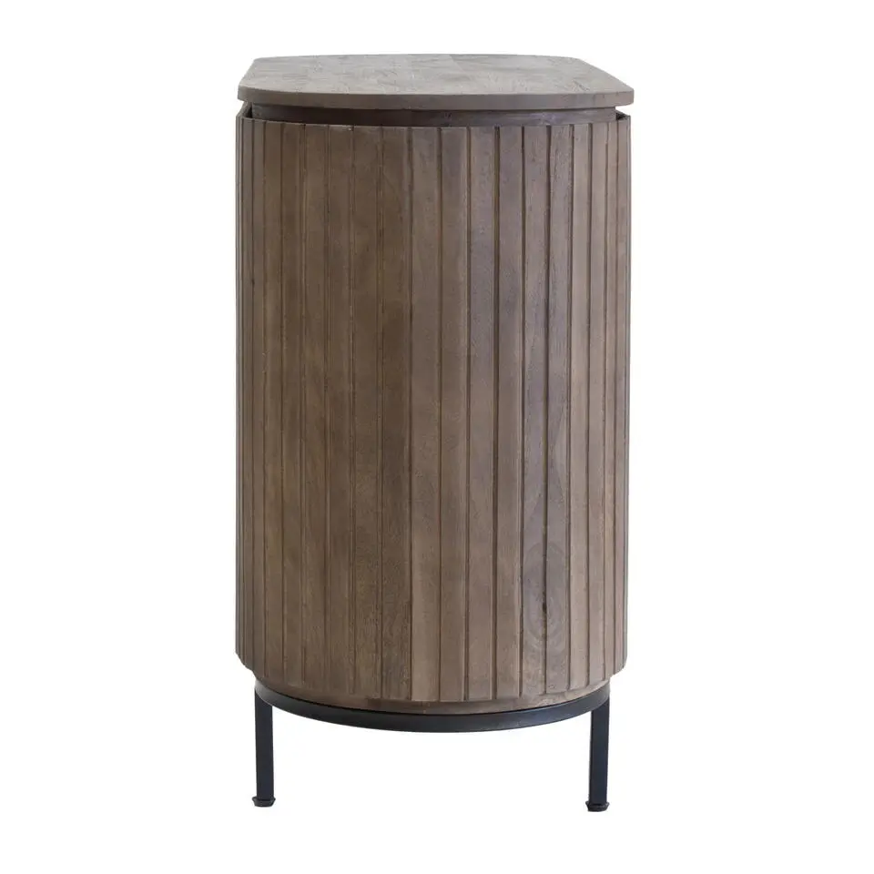 Dressoir Donkerbruin Hout - 115x43x80cm - Tora