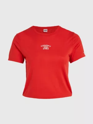 Camiseta Slim Fit com Logo Essencial Curve