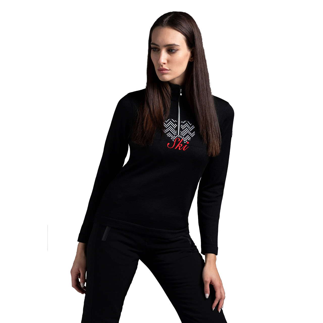 Newland Damen gestricktes Funktionsshirt FROSTIA black/white | Newland Skibekleidung Damen | Newland | N | Brands | XSPO-Fashion